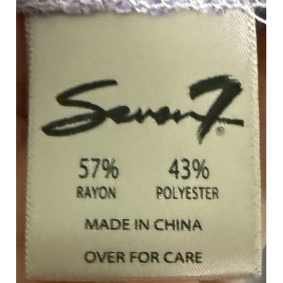 Seven7 Womens XL Ombre Knit Split Bell Sleeve Top On/Off Shoulder Green Lavender - Picture 6 of 8